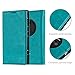 Cadorabo Book Case compatible with Nokia Lumia 1020 in PETROL TURQUOISE - with Magnetic Closure, Stand Function and Card Slot - Wallet Etui Cover Pouch PU Leather Flip