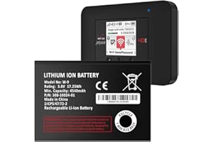 Soseieiu W-9 Battery,2025 New Upgraded 4540mAh Replacement Battery for Netgear Verizon Jetpack 4G LTE Mobile Hotspot AC791L,Netgear AC810,Netgear AC815,AT&T Unite Explore 815S