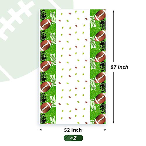kortes Touchdown Football Themed Party Supplies - 30 Servings - 60 Plates, 30 Napkins, 30 Cups, 30 Knifes, 30 Forks, 2 Table Covers- Perfect for Super Bowl and Football Theme Parties - Thumbnail 2