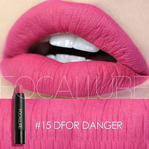 #15#New Sexy Nude Lipstick Waterproof Lip Pencils Beauty Batom Velvet Matte Lip Stick Tattoo Red Lip Tint Focallure Makeup