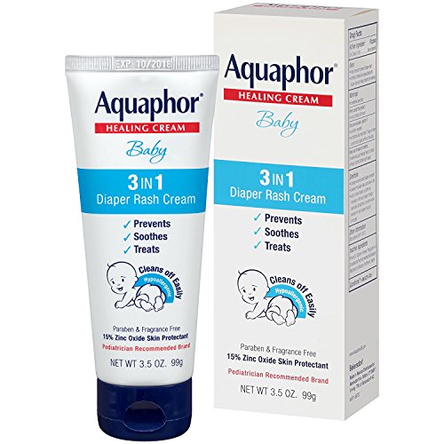 Aquaphor Baby Healing Cream 3 in 1 Diaper Rash 3.5 Ounce (100ml) (2 Pack)