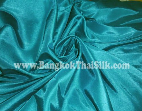 60'' Wide Caprice Faux Silk Teal Fabric By The Yard