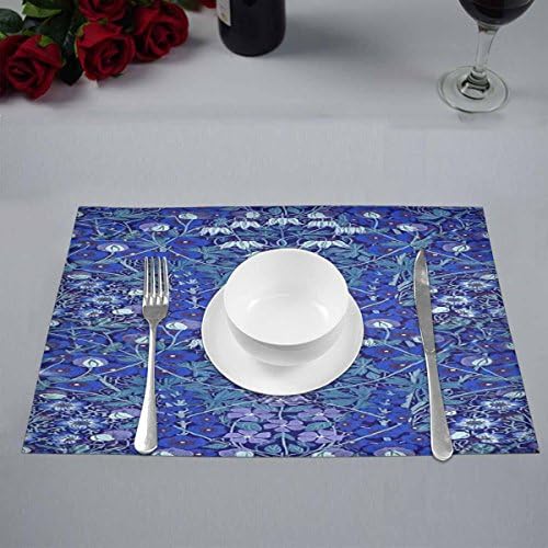 Washable Fabric Placemats for Dining Room Kitchen Table Decor 12"x18"Inches