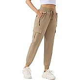 ZENGVEE Women's Quick Dry Hiking Cargo Pants with 5 Pockets Lightweight Athletic Travel Outdoor Joggers Casual Track