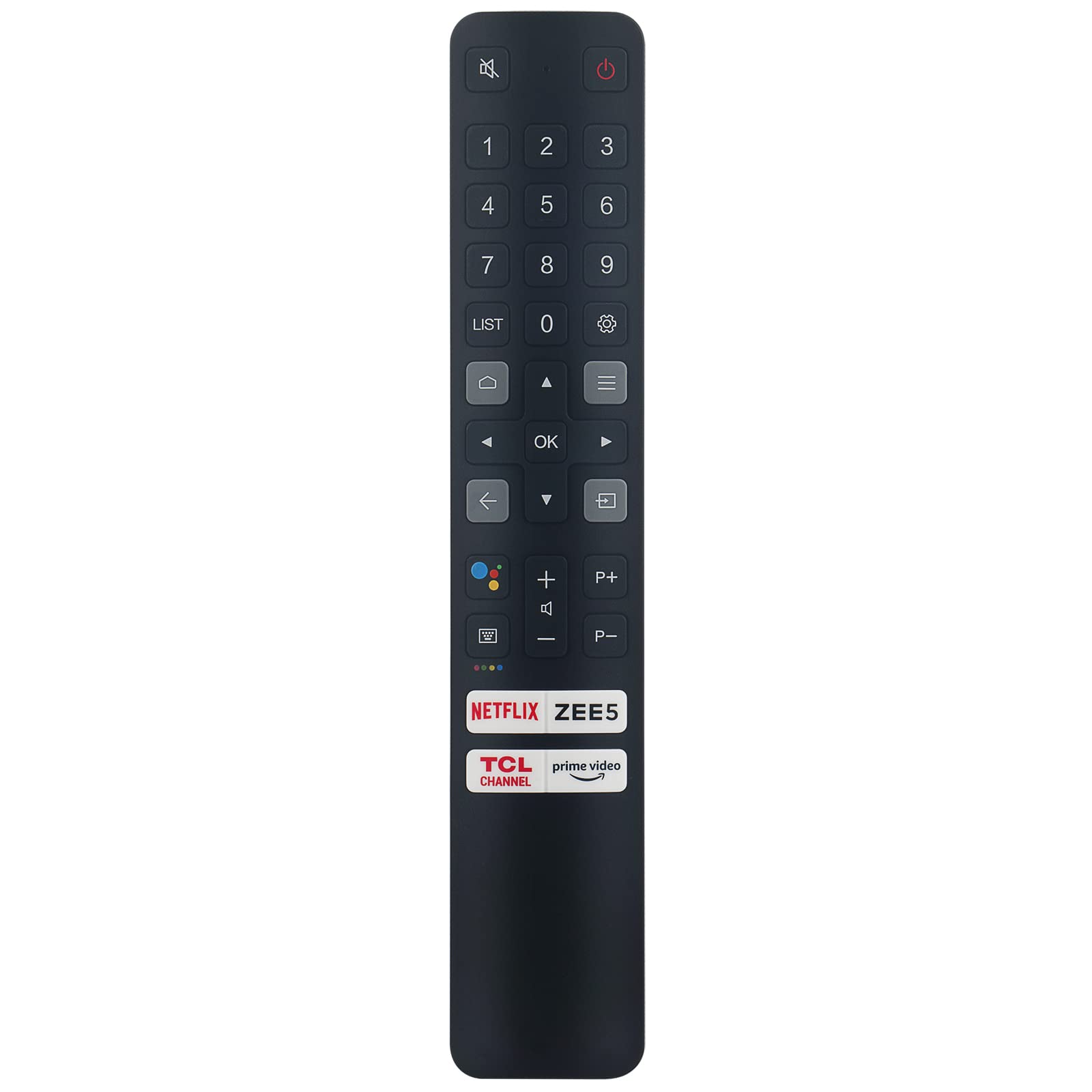 ROLLGAN RC901V FMRC Voice Replace Remote Control compatible with TCL 06-BTZNYY-MRC901V remote for 4K TV 55C728 65C728 75C728 TCL 43P615 50P615 55P615 65P615 55C825 65C825 50C725 55C725 65C725 65P725