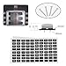 JOYHO 6-Way Fuse Block Bolt Terminal Fuse Box ATC/ATO with LED Light Indication & Protection Cover, 70 pcs Stick Label, for Vehicle Car Boat Marine Trike Auto Car Truck Vehic