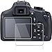 debous Screen Cover for Canon Eos Rebel T7 T6 Kiss X80 2000d 1300d Rebel T5 Kiss X70 1200d, Arc Edge Optical Tempered Glass Lcd Hard Film(3 pack)