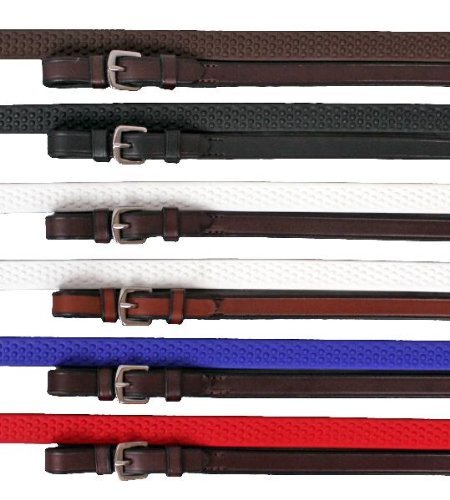 Nunn Finer Soft Grip Rubber Reins- Black
