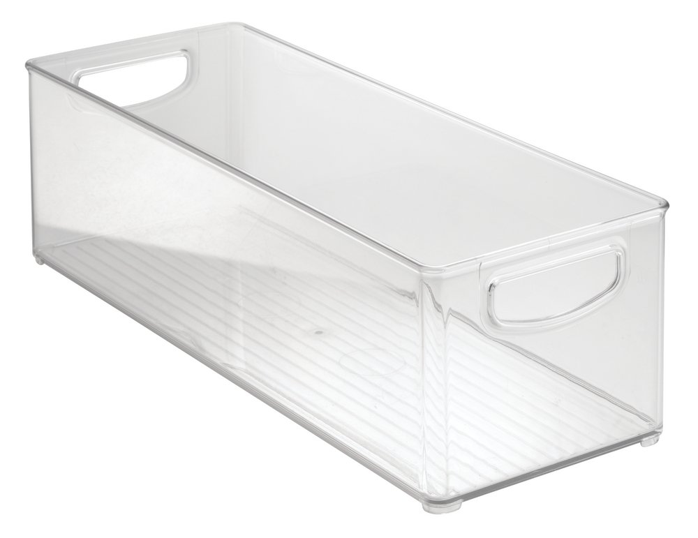 Household Storage Bin for DVDs PS4 Xbox Video Games Large Clear 16x6x5