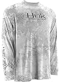 HUK Kryptek Performance Raglan Long Sleeve, Yeti-Grey, Large