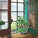 cnomg Pot Creative Plants DIY Container Pot Mini Fairy Garden Flower Plants and Sweet House for Decoration, Holiday Decoration, Indoor Decoration and Gift (Silver)