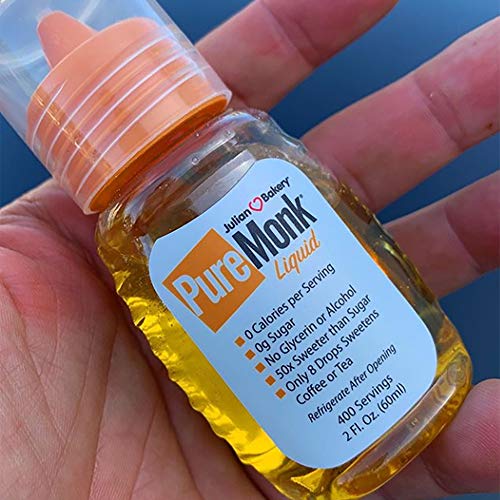 Julian Bakery® Pure Monk® Liquid Monk Fruit Extract Sweetener 1 Ingredient 0 Carbs 0g
