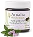 ARNALIA Acne Care Cream, 100% Pure Natural & Organic Wild Herbs, Face & Back Acne Spot Treatment, Cystic & Hormonal Acne, Teen Acne, Cold Sores, Tea Tree Oil Rapid Clear Balancing Cosmetic Balm 0.6oz