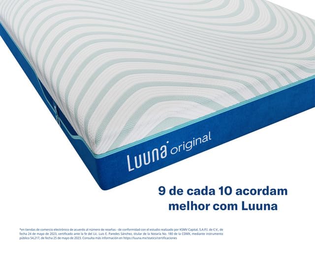Colchão Queen Luuna Original Cooling Firme 26cm, 4 camadas, 10 Anos gar