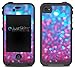 Blue Pink Sparkle Skin Decal for Lifeproof iPhone 4/4S Case Design (Case not included)
