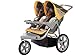 Instep Grand Safari Swivel Wheel Double Jogger, Gray/Yellow