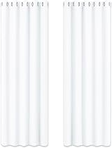 PONY DANCE White Thermal Insulated Curtains 66x90 Two Panels Eyelet