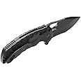 SOG Kiku Quick-Opening Sharp Ambidextrous Pocket Folding Knives with Linen Micarta Handle | CTS XHP Steel, XR Lock
