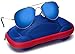 Kids Junior Aviator Classic Sunglasses Metal Frame Reflective Lenses By Comcl (Blue Flash, 52)