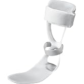 Swedish Deluxe AFO Ankle Brace for Foot Drop, Polyethylene Frame for Women | Low-Profile AFO Brace, Molded Polyethylene, Padded Calf Strap, Hook and Loop Closures, Trimmable Footplate, Side Options