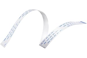 MECCANIXITY FFC Ribbon Flat Flexible Cable, 22 Pin 0.5mm Pitch 300mm Long (B Type) for LCD 3D Printer Camera DVD TV Laptop Audio Pack of 10