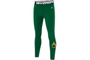 DEVOROPA Youth Boys' Compression Leggings Sports Tights Fleece Lined Thermal Base Layer Pants