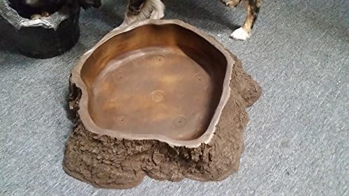 Tree Stump Planter Bird Bath Water Dish Fairy Garden