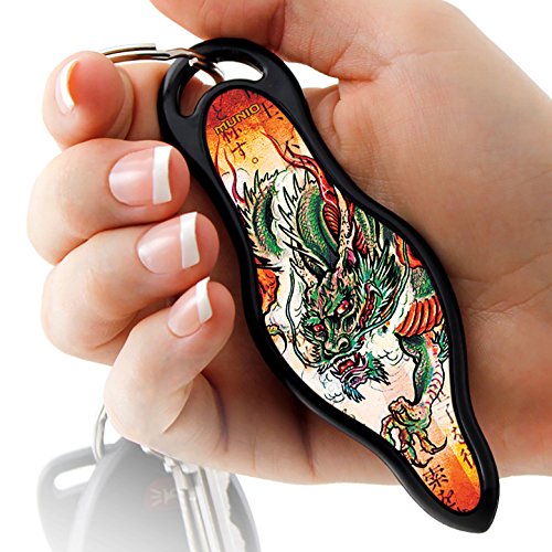 MUNIO Designer Self Defense Kubotan Keychain with Ebook (Dragon Legend) - Thumbnail 7