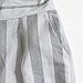 FANCYINN Women Stripe Print Sleeveless Zipper Back Long Jumpsuit Romper Casual Style