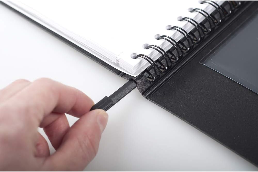 RHODIA 132142C - Exabook Black A4+ Refillable Organizer Notebook, Black 5/5 ruling, A4+ Organiser - Image 5