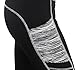 Sugar Pocket Women's Capris Tights Workout Running Leggings Yoga Pants M(BK/Grey)
