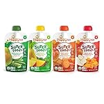 Happy Tot Organic Stage 4 Super Foods, 4 Flavor Variety Pack, 4.22 Ounce (Pack of 16)
