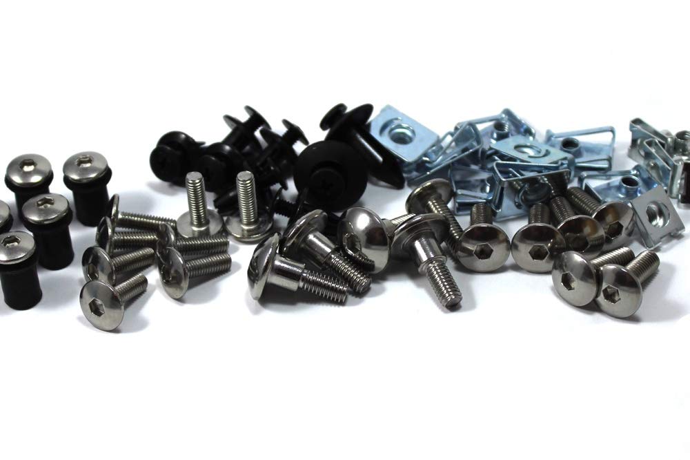 Speedy Fasteners fits Suzuki GSX-R 750 1992-1995 Stainless Steel Fairing Bolt Kit for Fairings & Screen