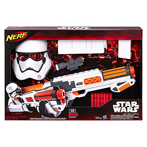 Star Wars Nerf First Order Stormtrooper Officer Deluxe Blaster and Mask