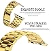 Valuebuybuy Stainless Steel Metal Clasp Buckle Wrist Strap for Apple Watch - Gold/38mm