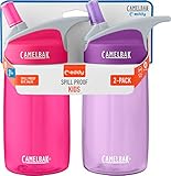 CamelBak Eddy Kids 2-Pack Waterbottle, Pink/Lilac, 4 Litre- 12oz
