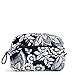 Vera Bradley Women's Cotton Mini Cosmetic Makeup Organizer Bag, Snow Lotus, One Size