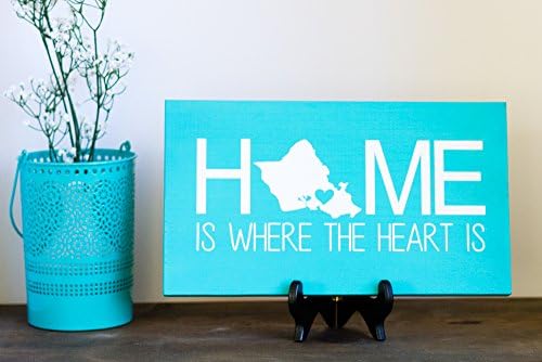 CUSTOM State Sign - Home is where the heart is sign - Home sign - Home decor - Home State Sign - State Sign - Heart Sign - State Heart Sign