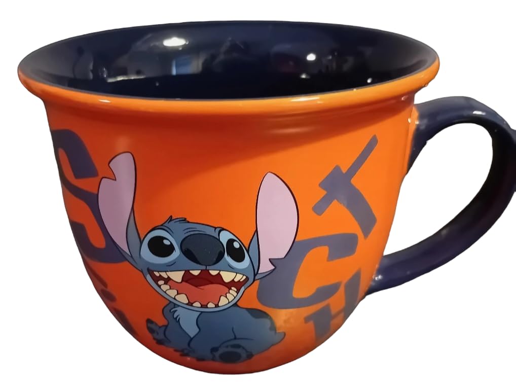 Disney Store USA Stitch Orange Lipped Mug