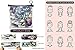 WEKEY Boho Headband - Turban Headbands for Women Knot Headband Bohemian Floral Print Twist Wide Criss Cross Headbands Elastic Hair Bands Head Wraps - 4 Pack