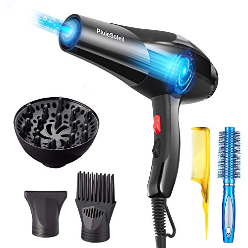 Pluiesoleil Professional Ionic Hair Dryer With Diffuser Salon