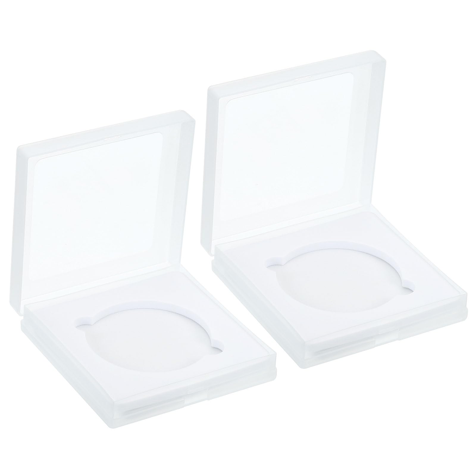 PATIKIL 58mm Lens Filter Case, 2pcs Camera Filter Case Portable Lens Filter Box Water Resistant Dustproof Plastic for Photography Filter Storage