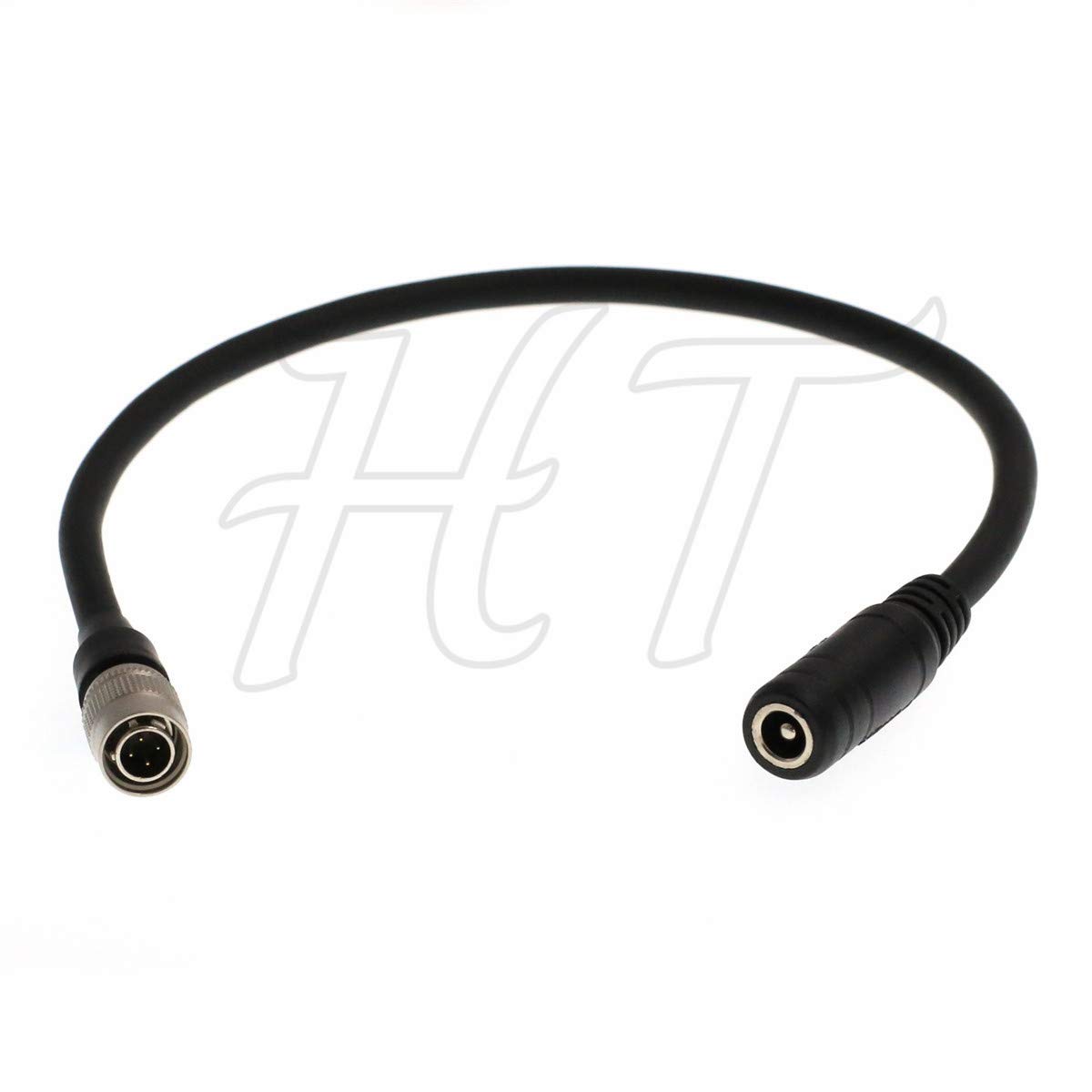 HangTon Hirose 4 Pin Male to DC Barrel Power Adapter Cable for Zaxcom Zoom F8 Sound Devices 302 442 552 688