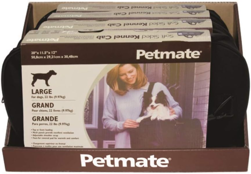 Petmate Soft-Sided Kennel Cab Small Pet Carrier Two Easy-Open Doors 3 Stylish Colors 2 Sizes : Soft Sided Pet Carriers : Pet Supplies