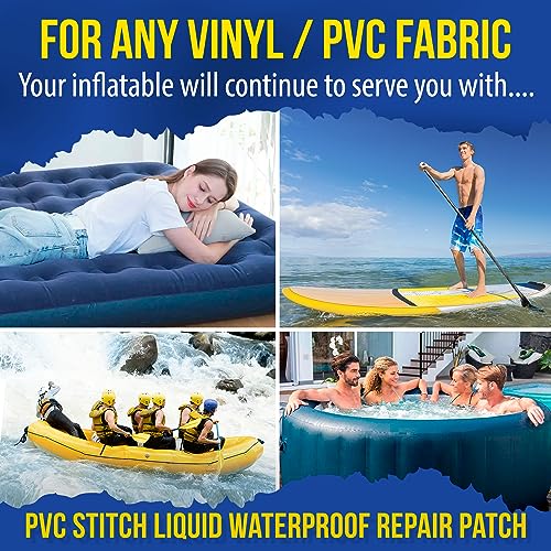 PVC Stitch Heavy Duty Repair Kit for Air Mattresses, Waterbeds, Hot