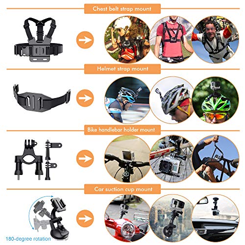 image for Erligpowht 61-In-1 Action Camera Accessories Kit for GoPro Hero 7 6 5 