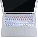 MOSISO Keyboard Cover with Pattern Compatible with MacBook Pro 13 inch, Pure Mix Purple and Pink