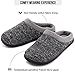HomeTop Men's Comfort Breathable Moisture-Wicking Spring Summer Slip On Memory Foam House Slippers Shoes Indoor/Outdoor (9-10 D(M) US, Gray)