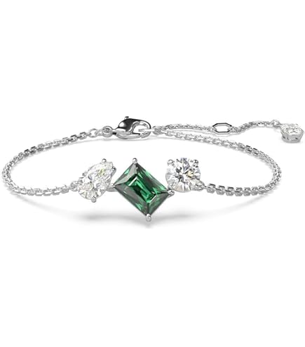 Amazon.com: Swarovski Stella Bracelet, Zirconia, White, Rhodium