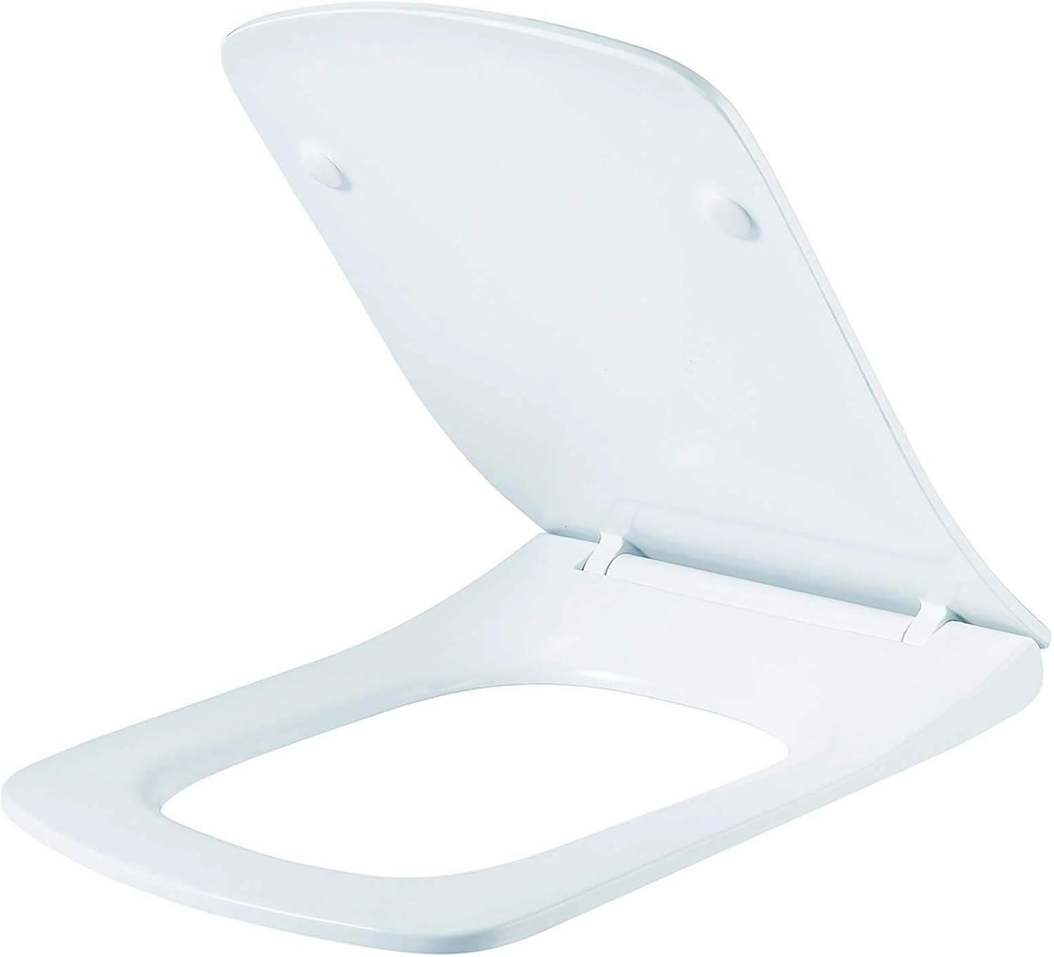 Square Rectangular Shape Toilet Seat with Mute Soft Close Seat Cover